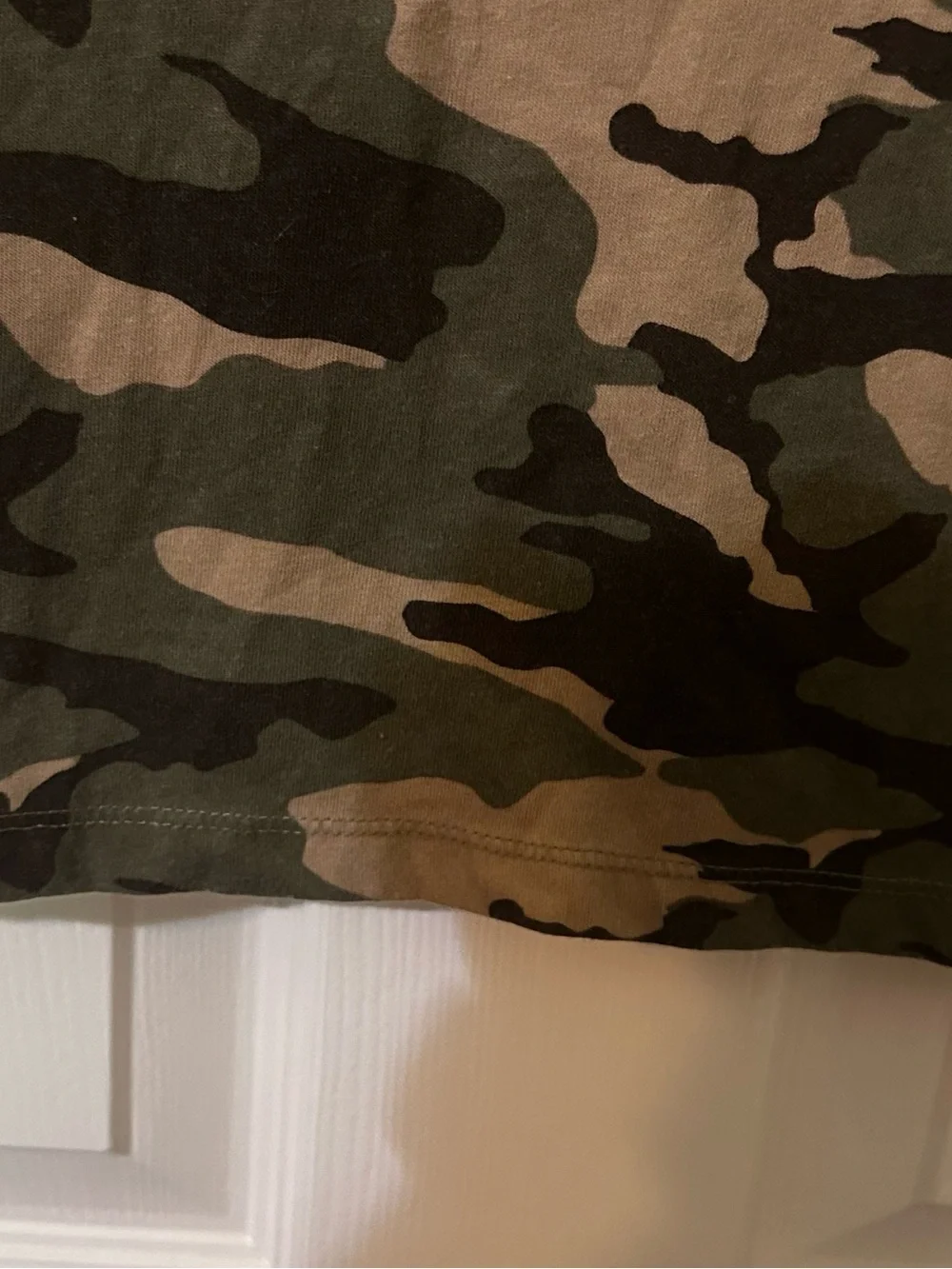wonder nation Green & Brown Camo Long Sleeve Tee